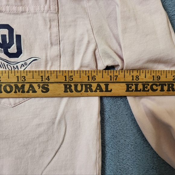 Oklahoma Sooners Women's Small T-shirt Light Pink Champion Long Sleeve - Picture 3 of 6